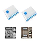 Tarix Vakumlu Hurç, Dolap Düzenleyici Elbise Saklama Poşeti, 1 adet 80x100x38cm+1 adet 100x100x49cm,%80 Yer Tasarrufu (Küp Set 2'li)