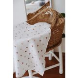 Tarkito Organic tarkitoorganic.com-Pembe Kalpli 4 Katlı Müslin Bebek & Çocuk Battaniye 95x95cm