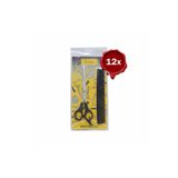 Tarko Hydra Mükemmel Ikili Profesyonel Berber Makası+Tarak Set x 12