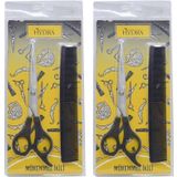 Tarko Hydra Mükemmel Ikili Profesyonel Berber Makası+Tarak Set x 2