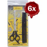 Tarko Hydra Mükemmel Ikili Profesyonel Berber Makası+Tarak Set x 6 - 1