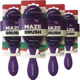 Tarko Lionesse Saç Fırçası Oval Mor x 4