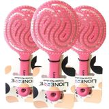 Tarko Lionesse Saç Fırçası Yuvarlak Pembe x 3