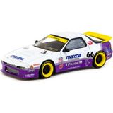Tarmac Works 1/64 Pandem Mazda Rx-7 FC3S White / Purple - HOBBY64