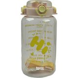 Taros Lıfe Motto Şeffaf Matara 1650 ml 7718-1 Adet - 670 ml - Renkli