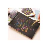 Taros Sihirli Defter Siyah Yapraklı A6 (10x14) Kazımalı Defter - 1 Adet