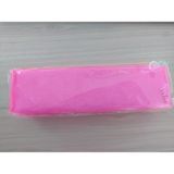 Taros Vintage Label Şeffaf Silikon Kalem Kutusu Pembe 2356