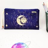 Tarot Desenli Kalem Kutusu Yıkanabilir Bez Kalemlik