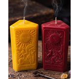Tarot Soya Dekoratif Mum Güneş ve Ay Mum Seti El Yapımı Estetik Ev Dekorasyonu 2'li Set