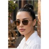 TARSS Sahra Gold Retro Metal Cat Eye Güneş Gözlüğü | UV400