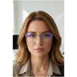 TARSS Sophia Brown Metal Cat Eye Mavi Işık Filtreli Gözlük | Şık Sap Detaylı