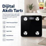 Tartı Dijital Baskül Yağ Su Kas Vücut Kitle Endeksi Kilo Ölçer Tartı Profesyonel - Diyetisyen Onayli