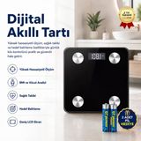 Tartı Dijital Baskül Yağ Su Kas Vücut Kitle Endeksi Kilo Ölçer Tartı Profesyonel - Diyetisyen Onayli