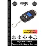 #Tartı Lcd Ekran Seyahat Bavul Ağırlık Pilli Dijital Çok Amaçlı Taşınabilir Bagaj Tartısı Max 40 Kg