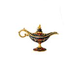 taru pasaj Dekoratif Alaaddin Sihirli Lambası - Vintage Tasarım, 13x8.5 cm