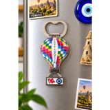 Taru Pasaj Kapadokya Balon Model Metal Şişe Açacağı Buzdolabı Magneti Türkiye Temalı Hediyelik Dekoratif Magnet