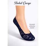 Tarz Babet Çorap Dantelli Silikonlu Babet Çorap 6 Lı Set - Standart