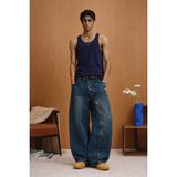 Tarz Cool %100 Pamuklu Erkek Atlet - Lacivert - XL