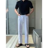 Tarz Cool Erkek Fitilli Polo Yaka Triko T-Shirt