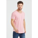 Tarz Cool Erkek Fuşya Salaş T-Shirt