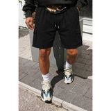 Tarz Cool Erkek Kargo Cepli Lastikli Bel Günlük Şort - 3XL - Siyah