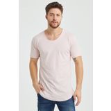 Tarz Cool Erkek Pembe Pis Yaka Salaş T-Shirt