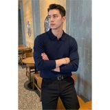 Tarz Cool Erkek Polo Yaka Fitilli Triko Kazak - Gri