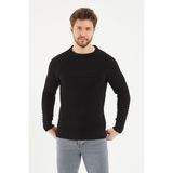 Tarz Cool Erkek Triko Kazak - Siyah - XL