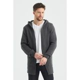 Tarz Cool Füme Desenli Triko Hırka- HRK8085R01S - XL