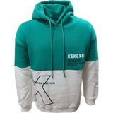 Tarz Cool T01215 Erkek Oversize Kapüşonlu Baskılı Üç Iplik Sweatshirt - ST01215-YEŞIL-M - Kırmızı