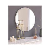 Tarz Design 45 Beyaz Dekoratif Yuvarlak Antre Hol Koridor Salon Banyo Wc Ofis Aynası,Beyaz 45X45