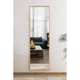 Tarz Design 50X150 cm Boy Ayna Antre Koridor Konsol Duvar Salon Banyo Wc Ofis Çocuk Yatak Odası Boy Aynası - Açık Meşe