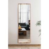 Tarz Design Kırılmaz Boy Ayna Ceviz Renk Dikdörtgen Ahşap Çerçeve 50 cm x 150 cm Antre Koridor Salon Banyo - 40x120