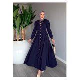 TARZ-I HAS BUTİK Lacivert Premium Asel Elbise Tesettür Giyim