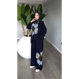 TARZ-I HAS BUTİK Lacivert Premum Havai Oysho Takım Tesettür Giyim