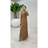 TARZ-I HAS BUTİK Latte Premium Diva Elbise Tesettür Giyim