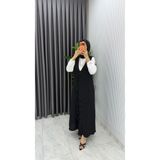 TARZ-I HAS BUTİK Siyah Dilan Jile Takım Tesettür Giyim