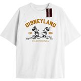 Tarz Sokak Unique Kadın Beyaz Sırt Baskılı Mickey Mouse T-Shirtkod 82 - L - XL