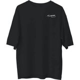 Tarz Yeri Erkek Kısa Kol Tişört Bisiklet Yaka ATATÜRK Baskılı T-Shirt - Siyah