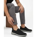 Tarzbu Erkek Siyah Bağcıksız Spor Ayakkabı - Nefes Alabilen Fileli Slip-On Günlük Yürüyüş Ayakkabısı TARZPOLI92