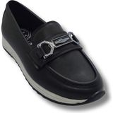 Tarzbu Kadın Siyah Taşlı Tokalı Comfort Loafer Ayakkabı, Rahat Taban, Düz Kadın Babet Ayakkabı Taslıtokalıtarzkl1 - Siyah-001