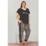 tarzımsüper Büyük Beden Lüks Pijama Takımı Beli Lastikli Konfor Modeli Pamuklu Kadın Pijama Takım