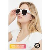 tarzımsüper Yeni Sezon Uv Filtreli Kalın Kemik Çerçeveli Kırılmaz Dikdörtgen Trend Model Şık Güneş Gözlüğü