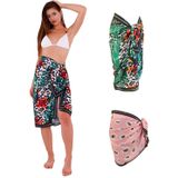 Tarzını Seç 2’li Pareo Set – Jungle Desenli 1 Uzun Pareo & Pembe Göz Desenli1 Kısa Pareo Set