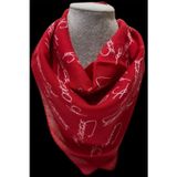 Tarzını Seç Atatürk Desenli Kırmızı Fular Bandana Estacraft