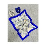 Tarzını Seç Kadın Dijital Baskılı Göz Fular & Simit Toka Seti – 1 Fular (48×48 cm) + 2 Simit Toka