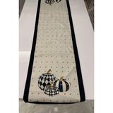 Tarzını Seç Keten Görünümlü Balkabağı Desenli Runner 40X140 - Bej - 140 x 40 cm