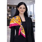 Tarzını Seç Pembe Gül Fular / Bandana / Aksesuar / Şal / Eşarp 70X70