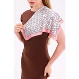 Tarzını Seç Pembe Zincir Model Fular Estascarf 48 x 48 Cm
