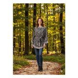 Tarzını Seç Yeni Sezon Rahat Modern Zebra Oversize Panço / Tesettür Tunik - Panço